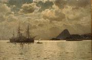 Eduardo de Martino Night View of Rio de Janeiro oil painting reproduction